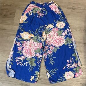 Maaji Royal Blue Floral Palazzo Pants